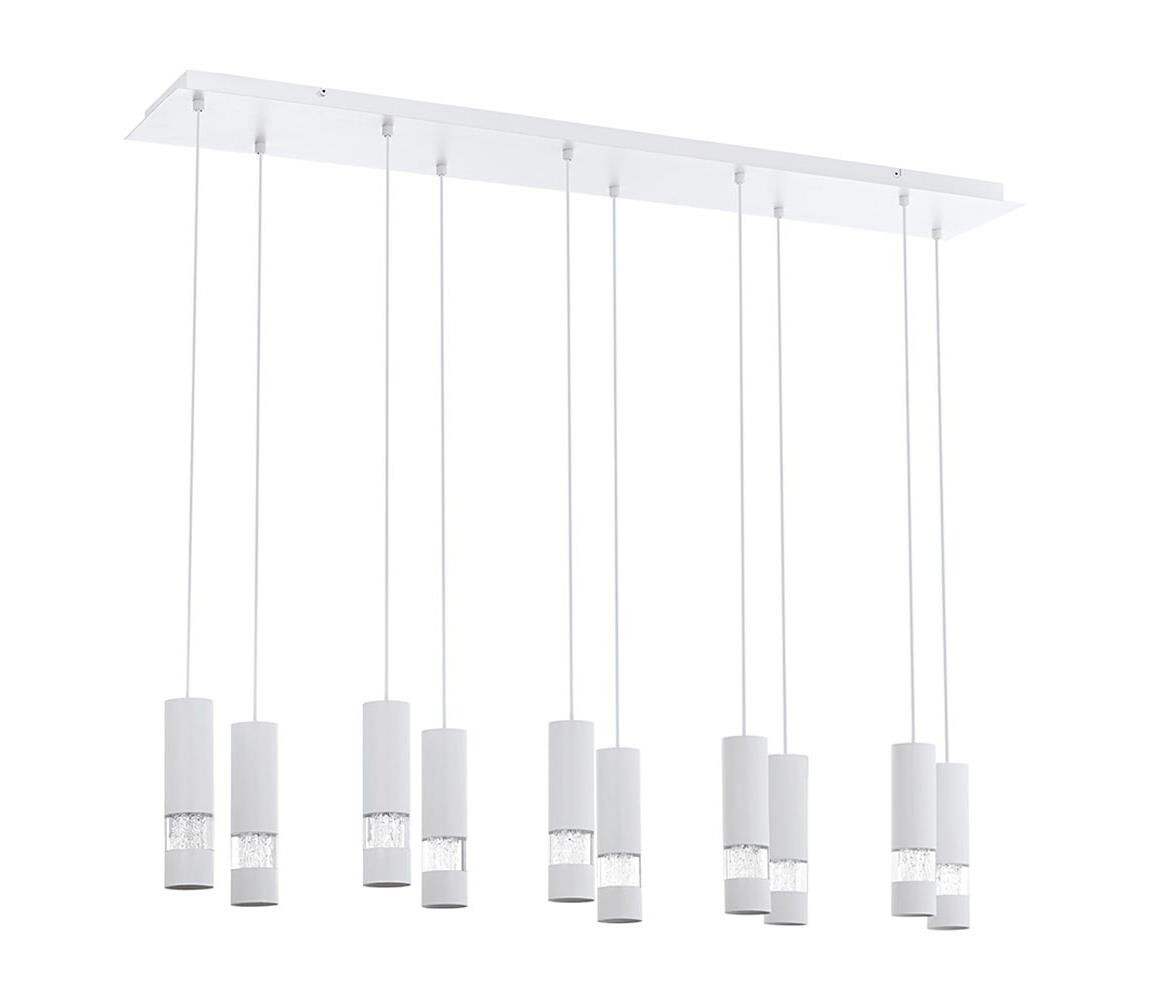 Eglo 39703 - LED Lustr na lanku BERNABETA 10xGU10/5W/230V bílá 39703