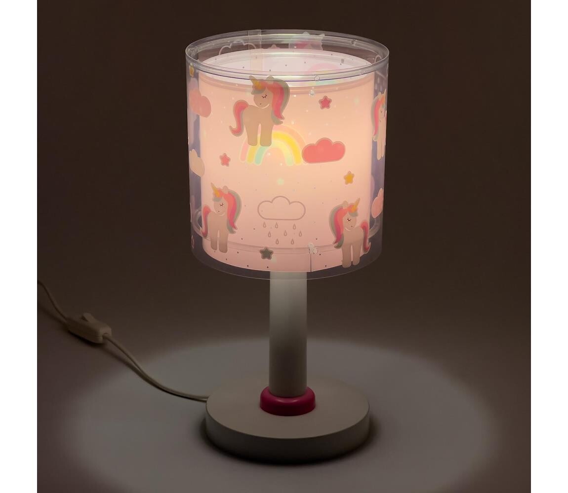 Dalber 41591N - LED Dětská lampička UNICORNS 1xG4/4W/230V růžová 41591N