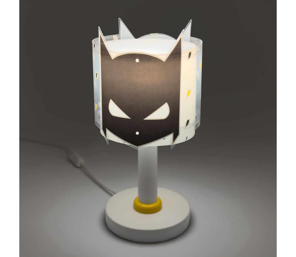 Dalber 61801N - LED Dětská lampička DARK HERO 1xG4/4W/230V bílá/černá 61801N