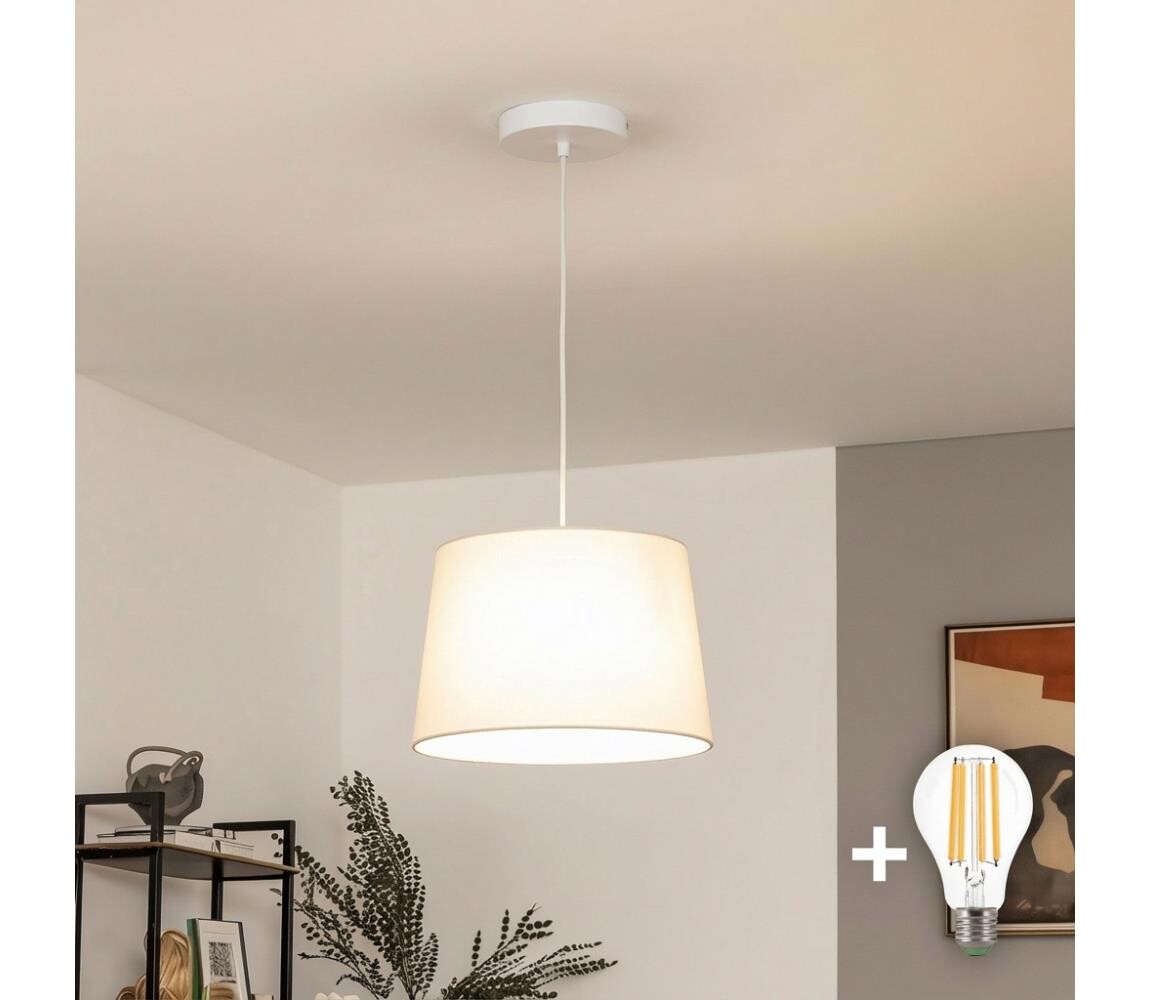 Brilagi - LED Lustr na lanku CERIA 1xE27/40W/230V pr. 30 cm béžová EG300171+EG781037