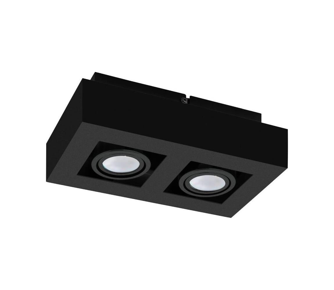 Eglo 31063 - LED Bodové svítidlo MENDOZA 2xLED/4,7W/230V 3000K černá 31063