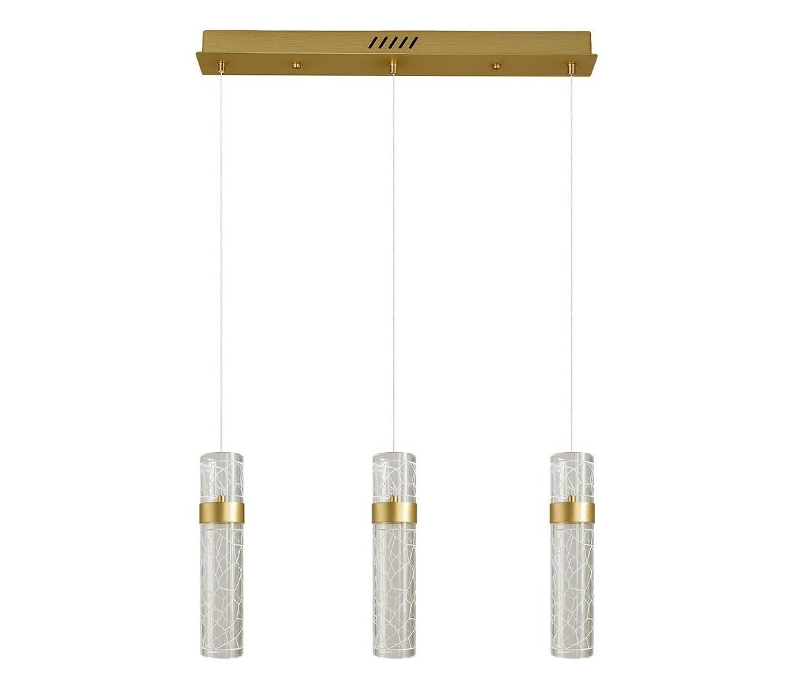 LED Lustr na lanku LAGOS LED/24W/230V zlatá ML2246