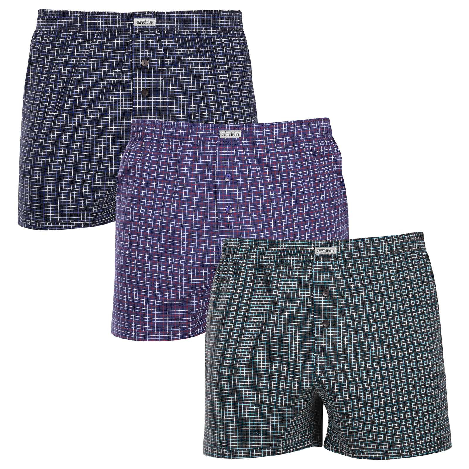 3PACK pánské trenky Andrie vícebarevné (PS 5863B) L, trenýrky