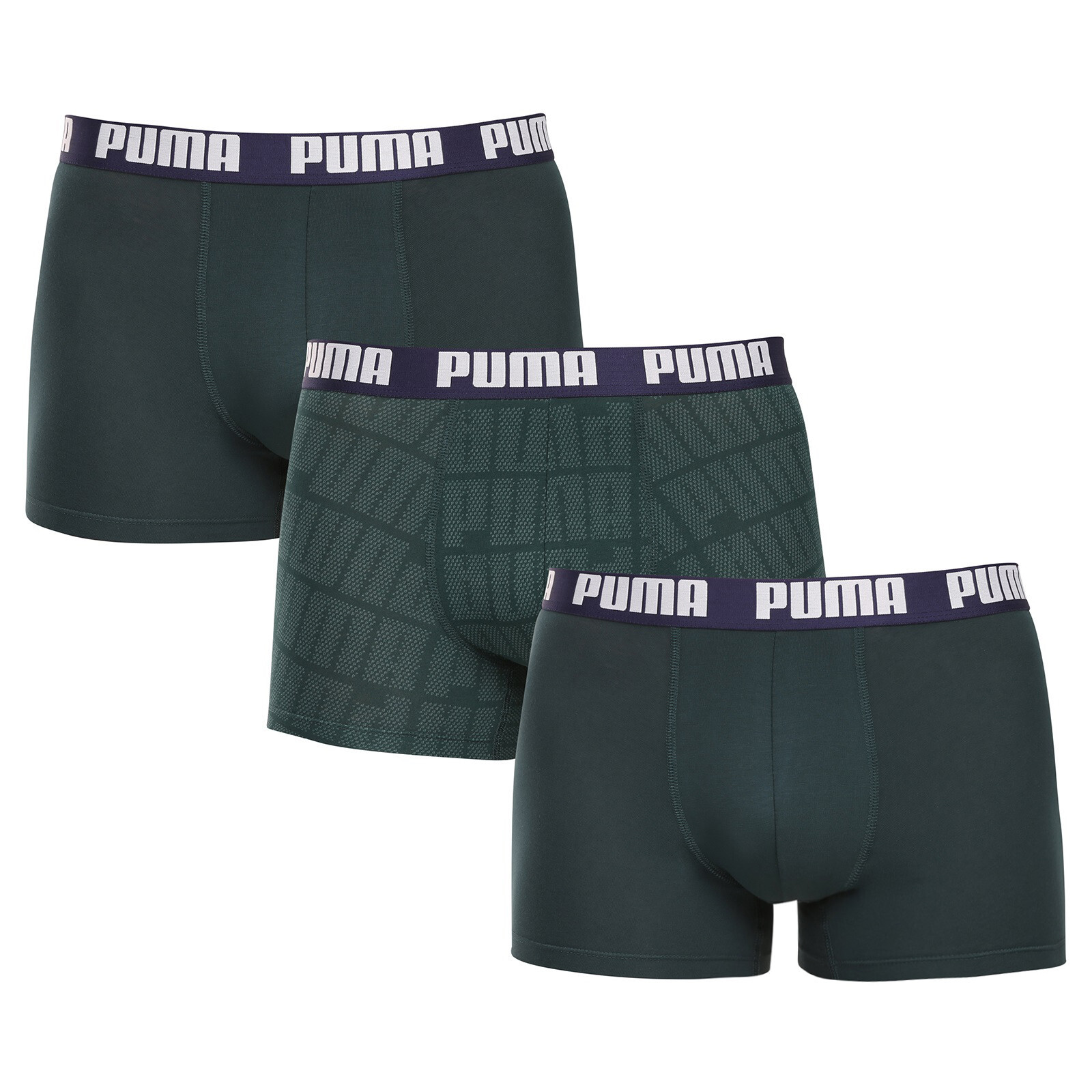 3PACK pánské boxerky Puma zelené (701237583 003) M, trenky / trenýrky