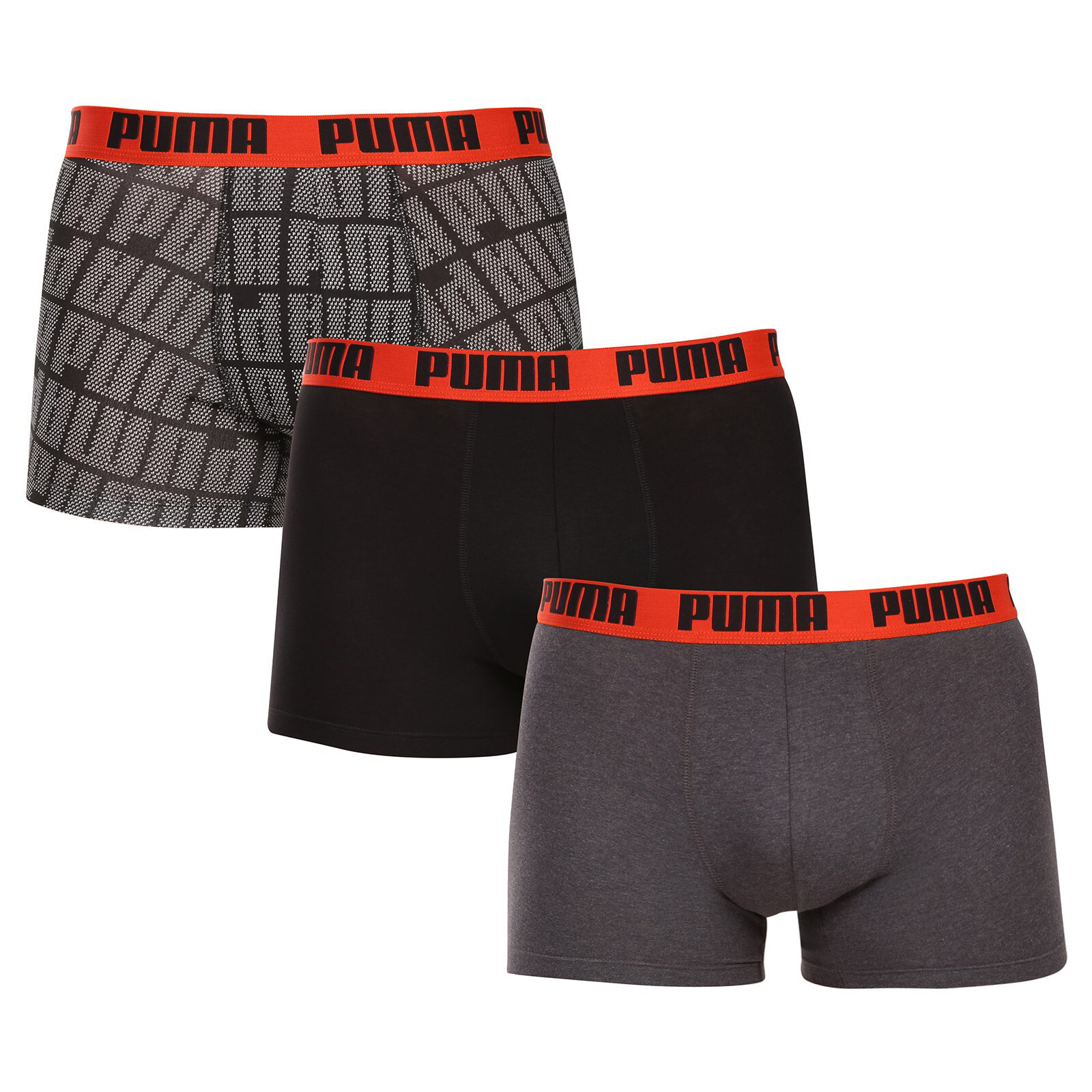 3PACK pánské boxerky Puma vícebarevné (701237583 002) XXL, trenky / trenýrky