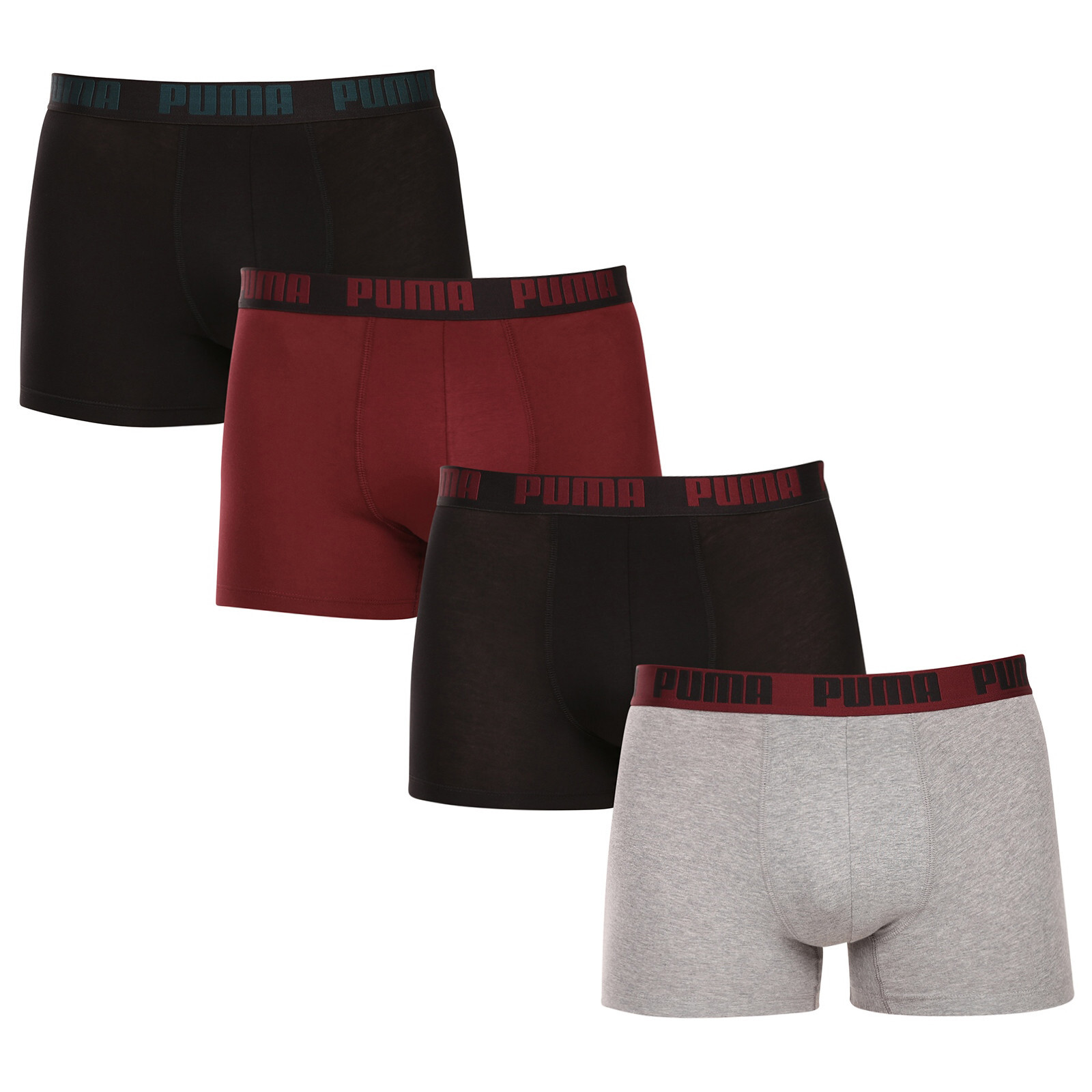 4PACK pánské boxerky Puma vícebarevné (701227791 017) XL, trenky / trenýrky