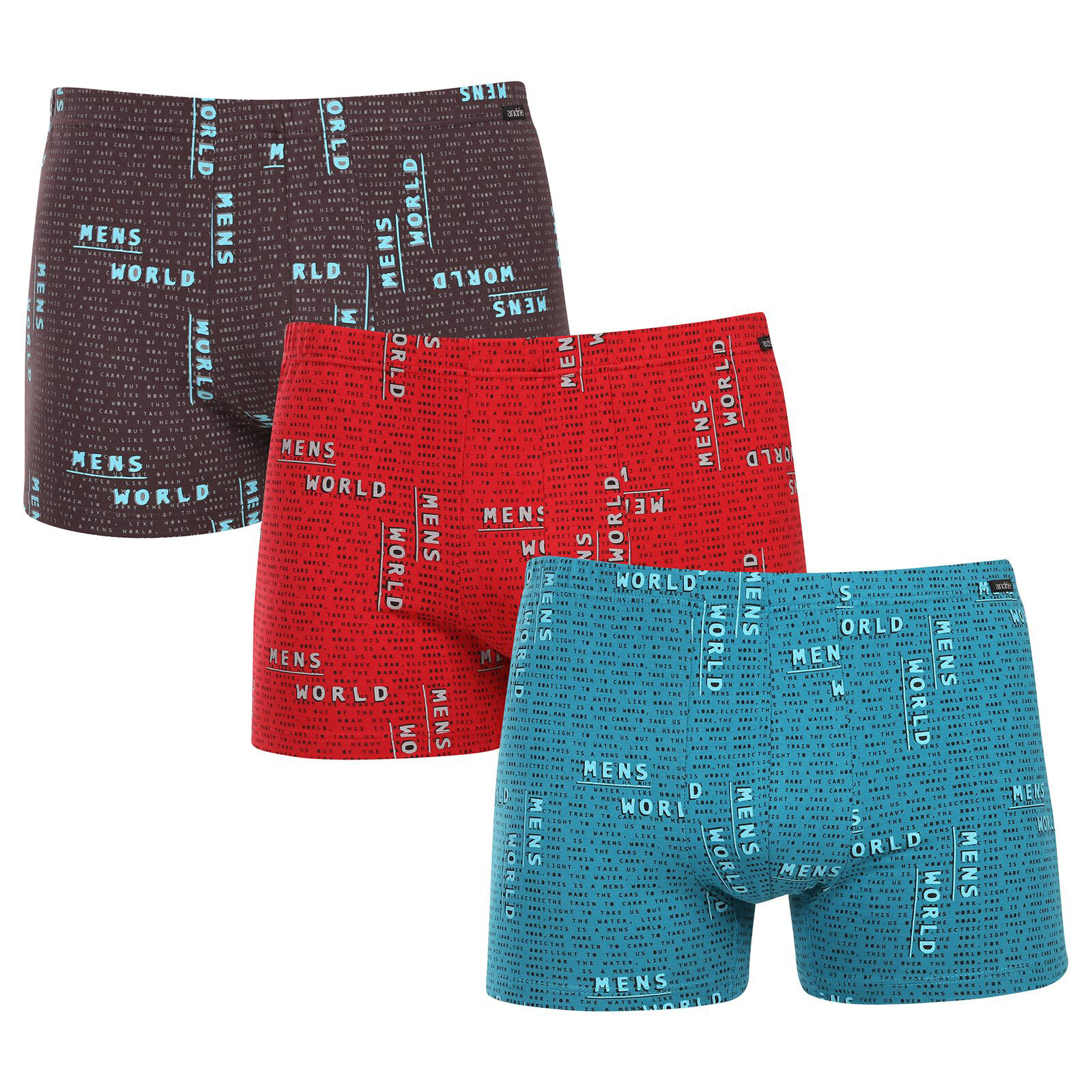 3PACK pánské boxerky Andrie vícebarevné (PS 5784) XL, trenky / trenýrky