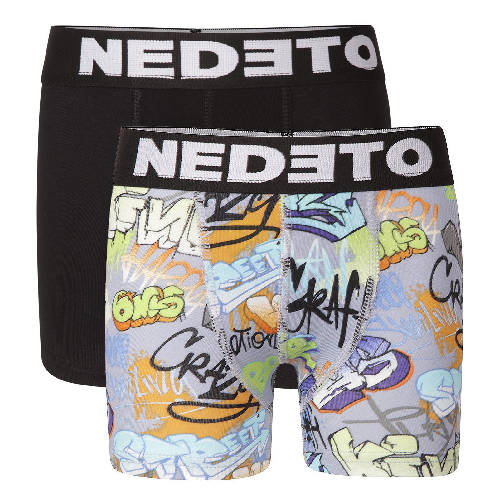 2PACK dětské boxerky Nedeto vícebarevné (2NBDV3) 6-8 let, trenky / trenýrky