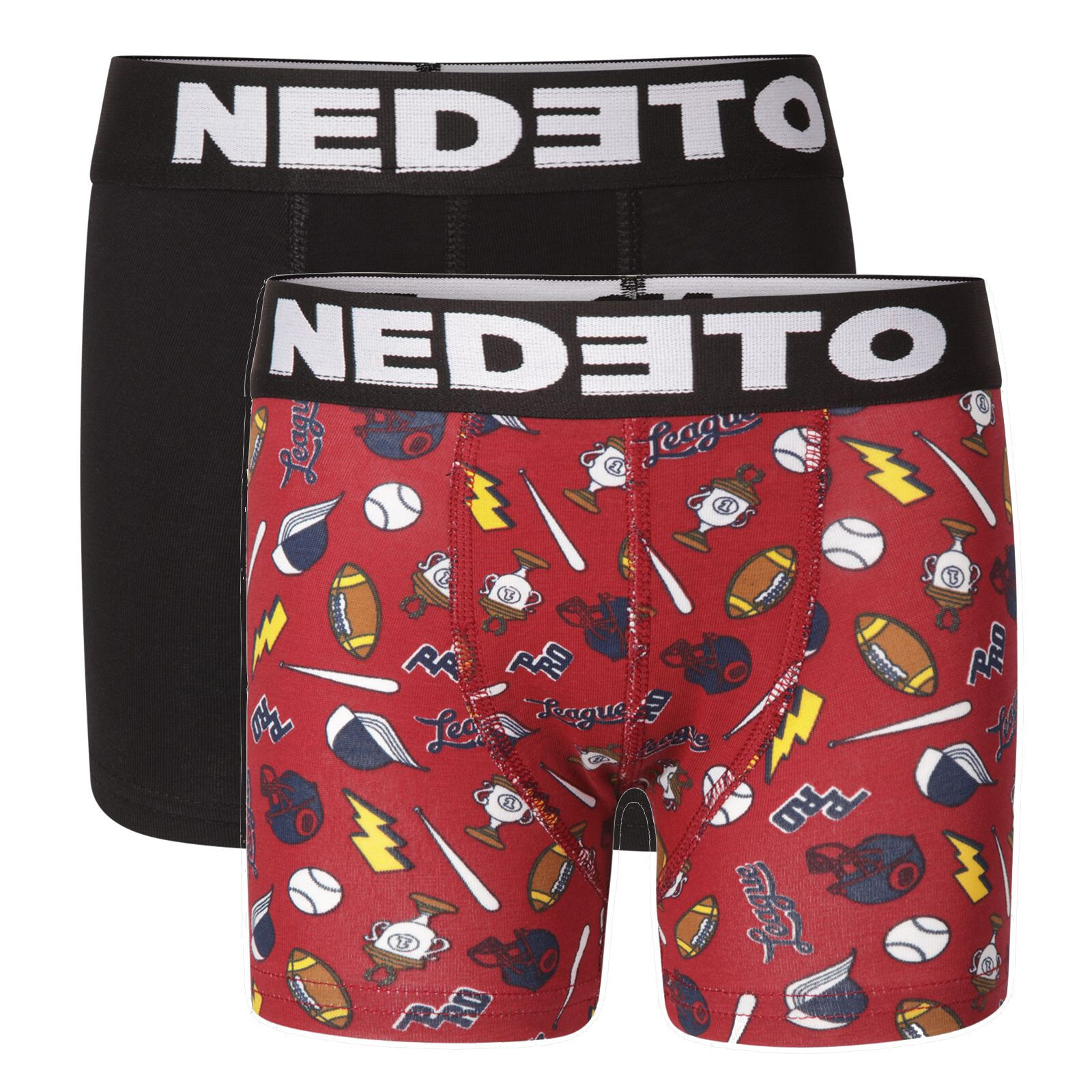 2PACK dětské boxerky Nedeto vícebarevné (2NBDV2) 6-8 let, trenky / trenýrky