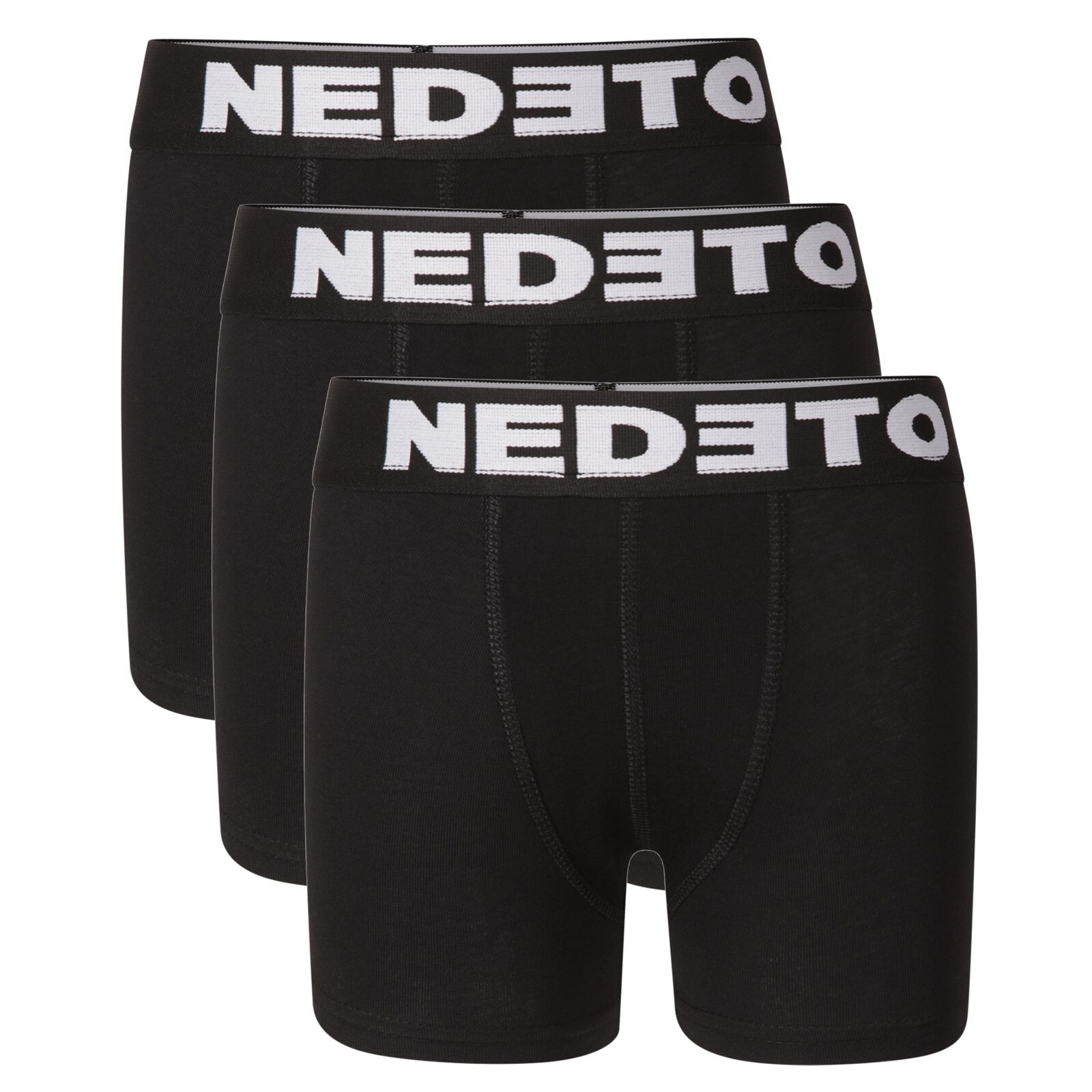 3PACK dětské boxerky Nedeto černé (3NBDC1) 6-8 let, trenky / trenýrky
