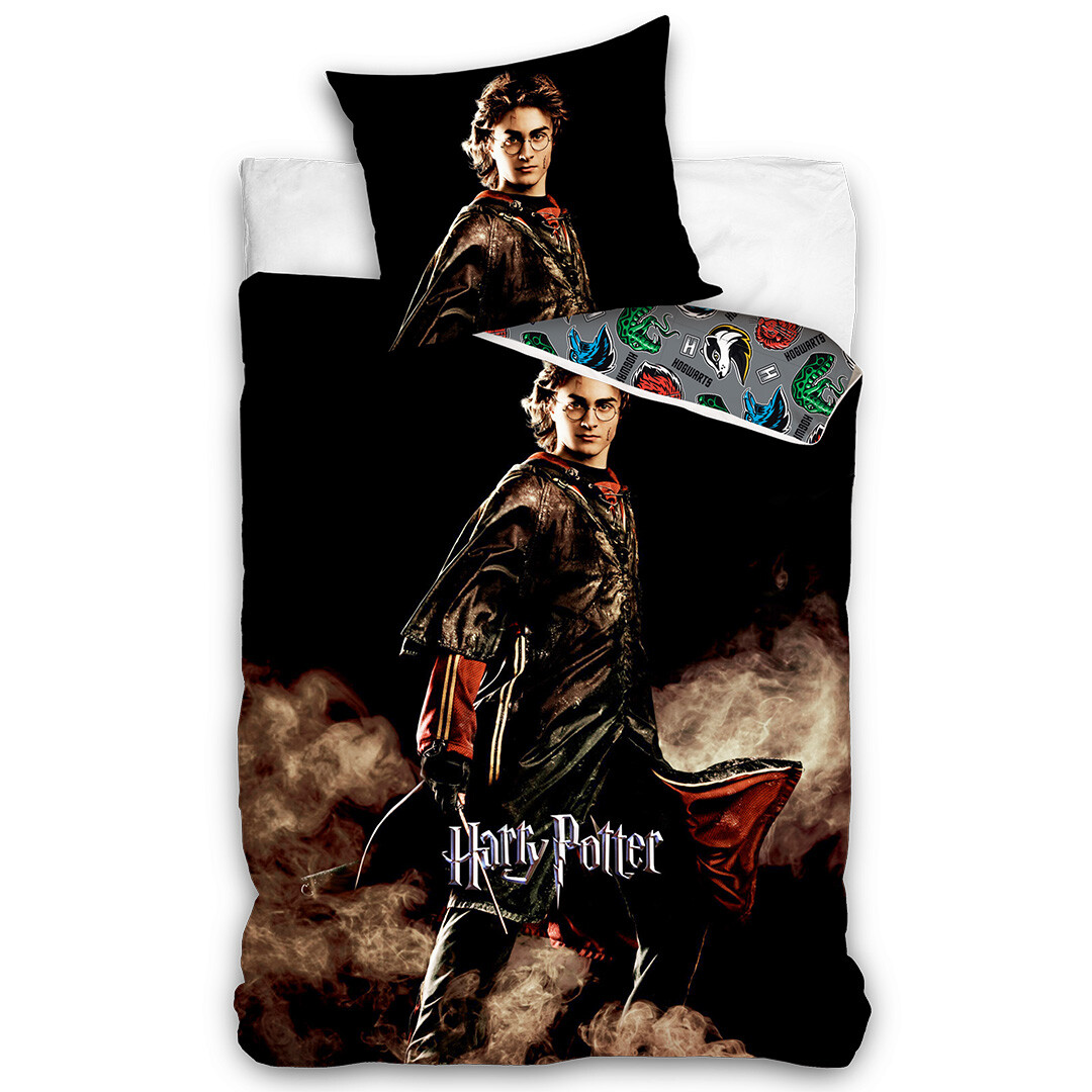 Carbotex Bavlněné povlečení 140x200 + 70x90 cm - Harry Potter 