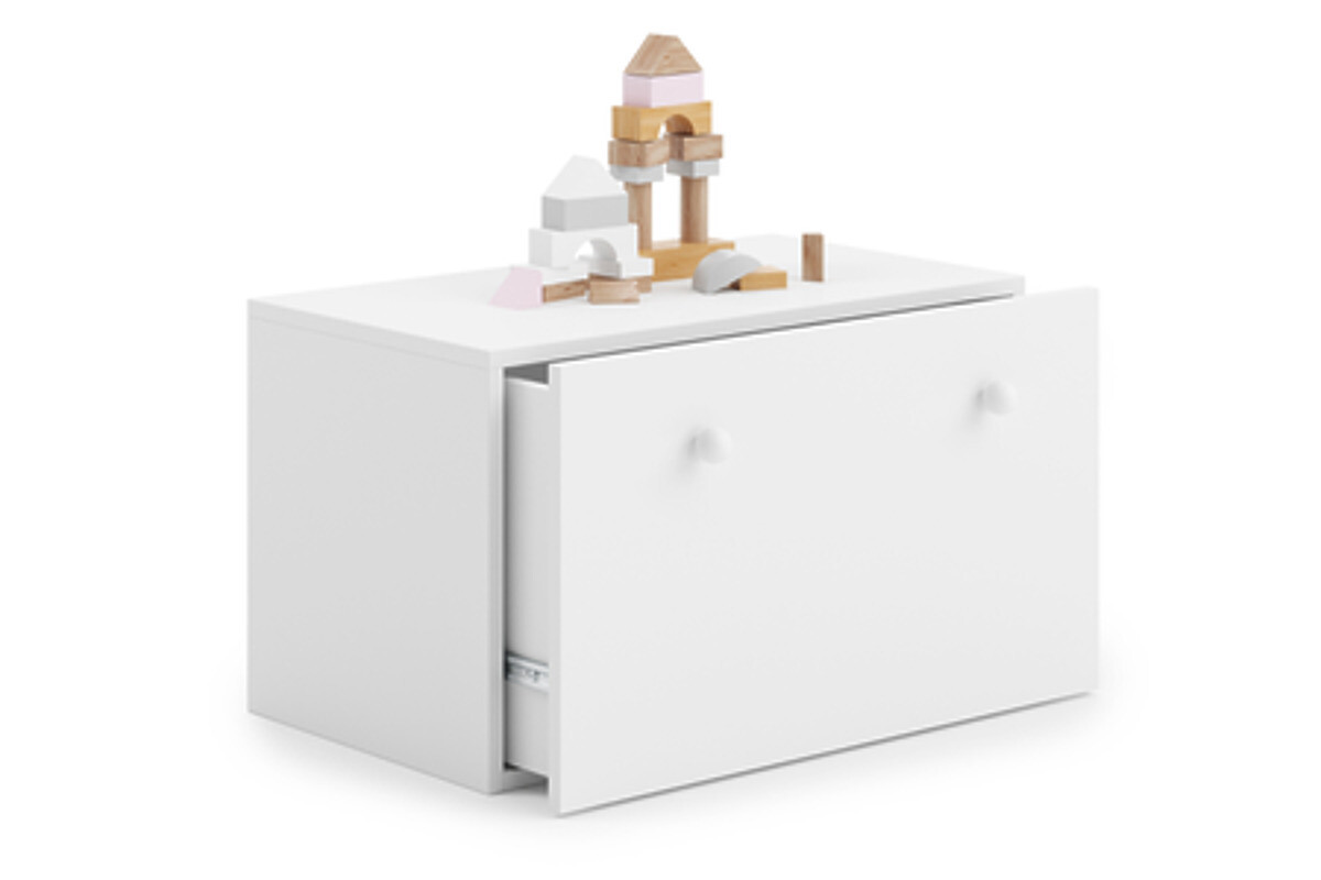 Truhla na hračky Inga - bílá rukojeť