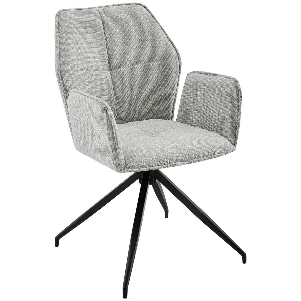 Carryhome ŽIDLE S PODRUČKAMI, železo, tkaná látka, černá, béžová