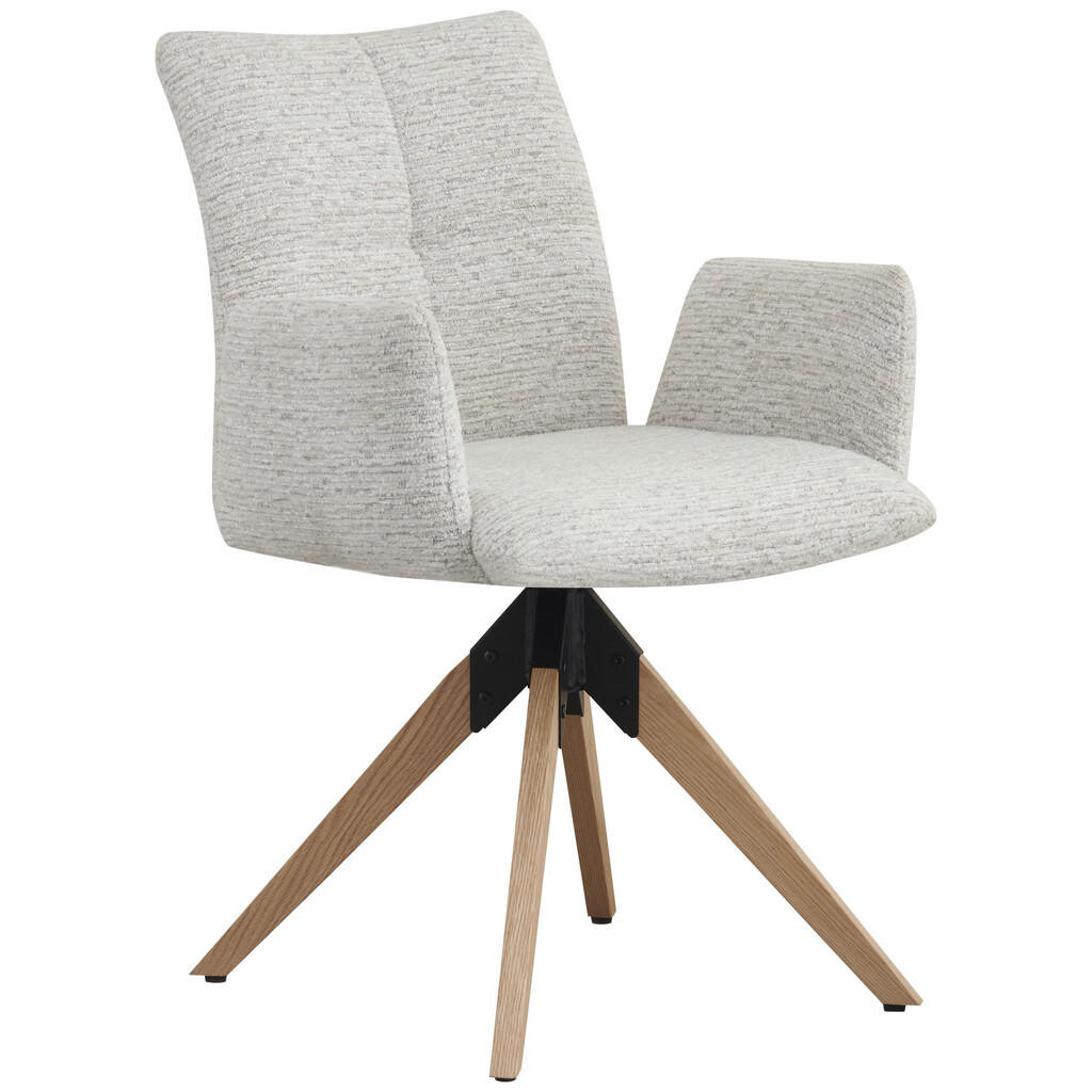 Carryhome ŽIDLE S PODRUČKAMI, železo, struktura, béžová