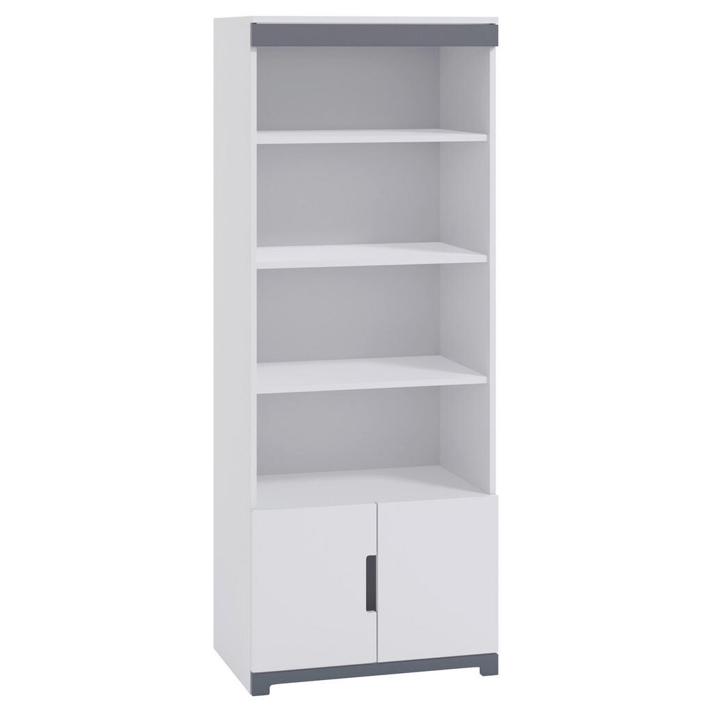 REGÁL DO DĚTSKÉHO POKOJE, šedá, bílá, 70/180,5/44 cm