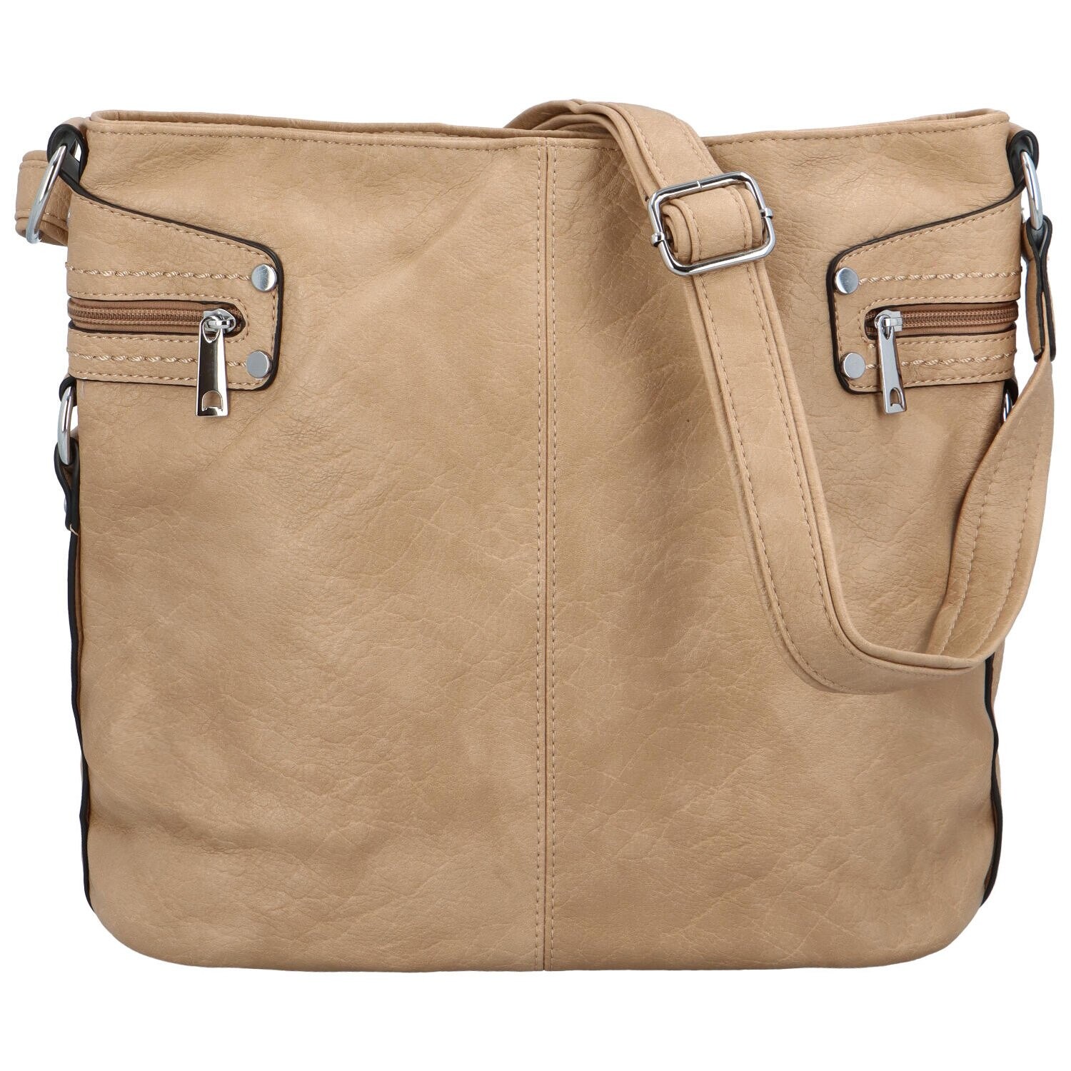 Dámská crossbody kabelka tmavě béžová - Mahel Serena béžová