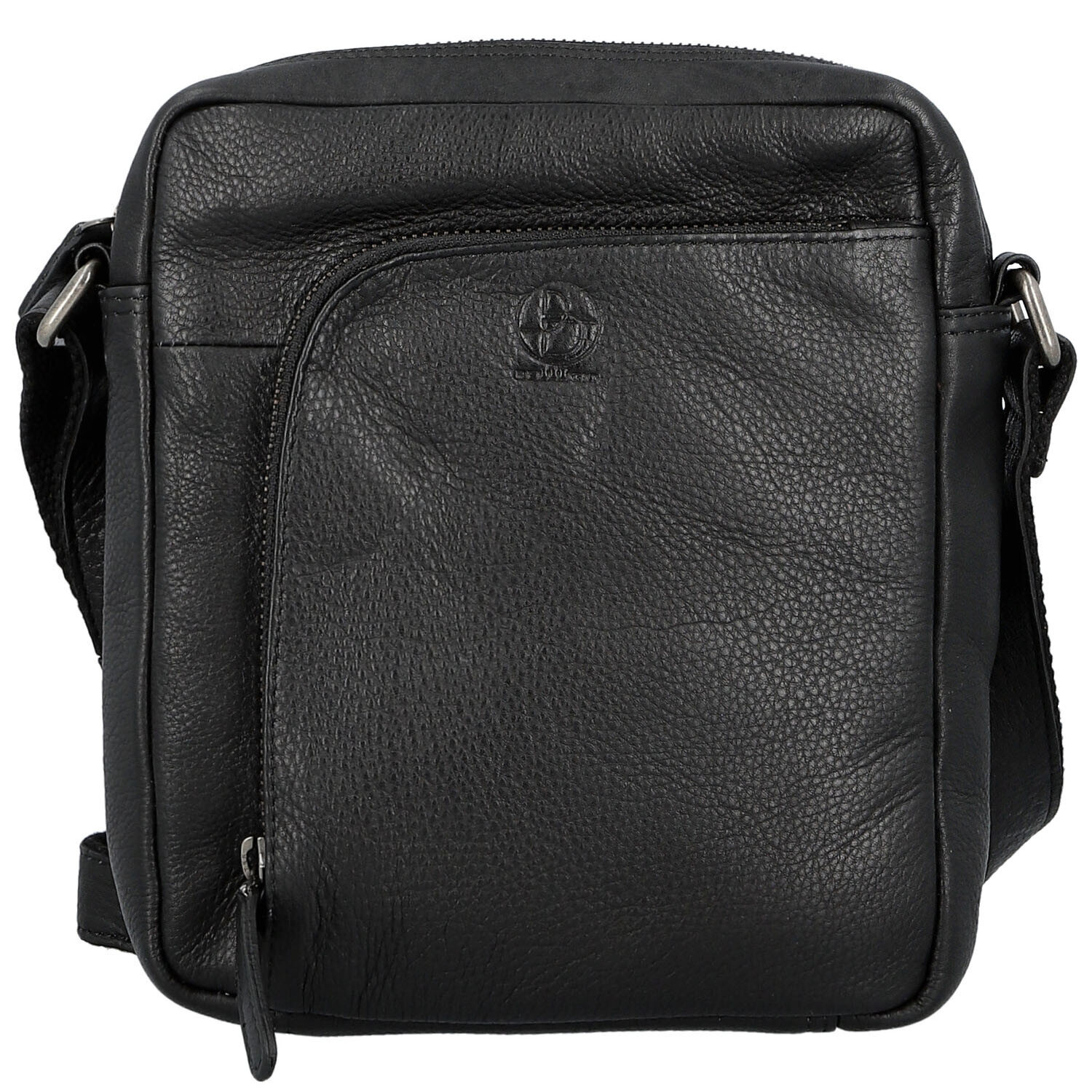 Pánská kožená crossbody taška černá - Bellugio Seth černá