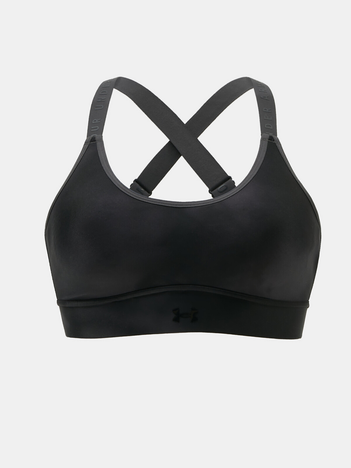 Under Armour Sportovní podprsenka Infinity Mid Printed Bra-BLK - Dámské