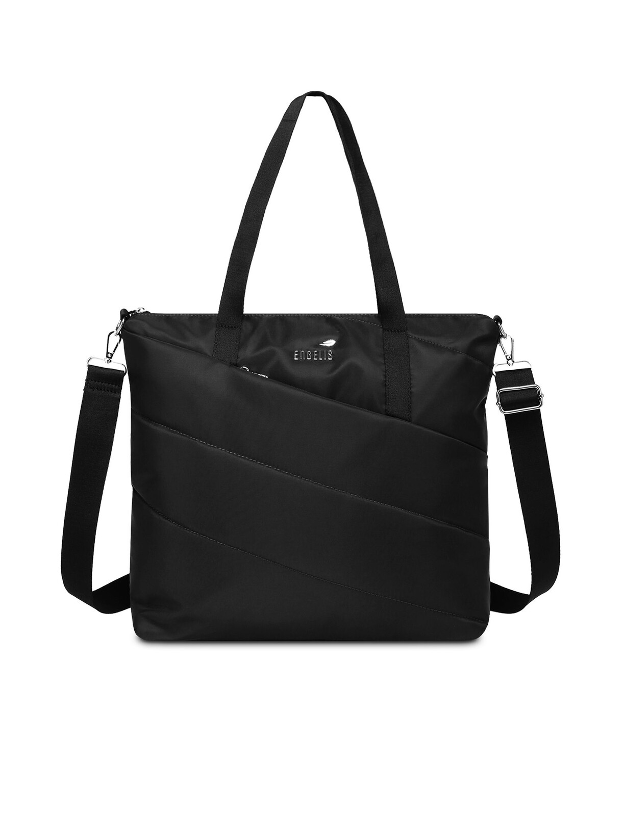 Černá prošívaná taška Laura