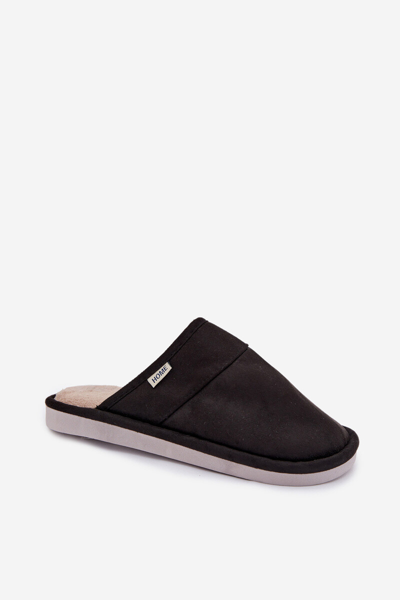 Pánské pantofle z eko semiše