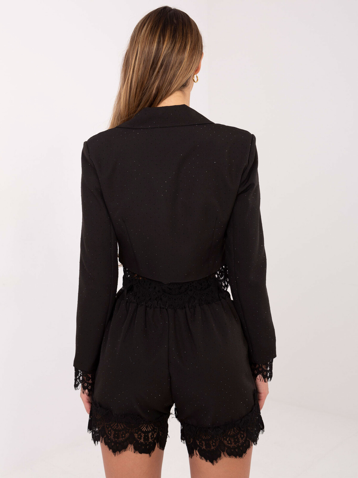 Černý krajkový komplet