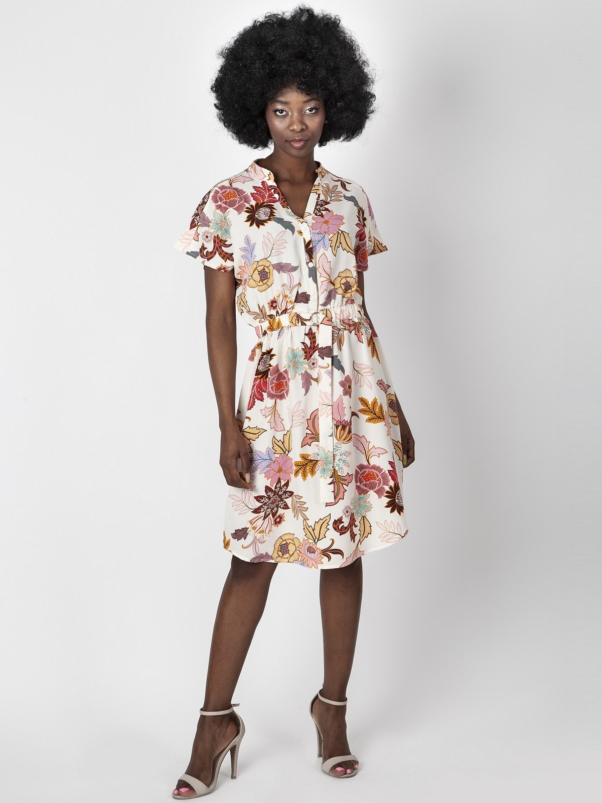 PERSO Woman's Women's dress with short kimono sleeves