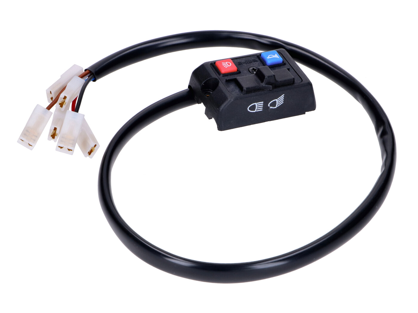 Přepínač Lusito světel a klaksonu černý pro Zündapp GTS 50, CS 50, C 50 Sport, KS 50