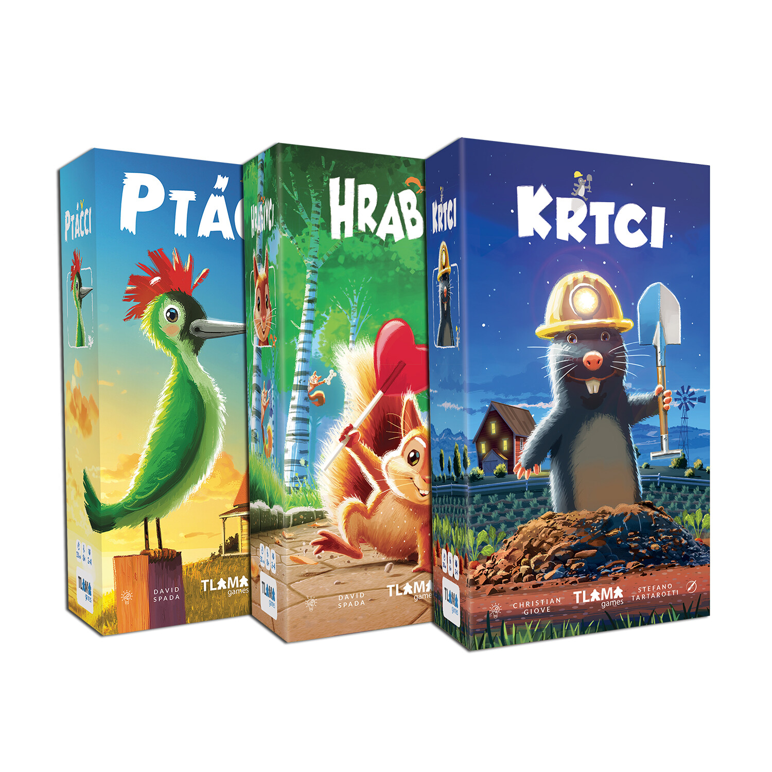 TLAMA games Krtci + Ptáčci + Hrabivci