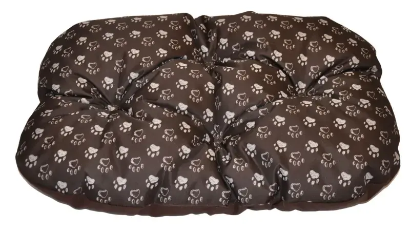 Axin Trading Podložka voděodolná zaoblená 60x45 - tlapka hnědá