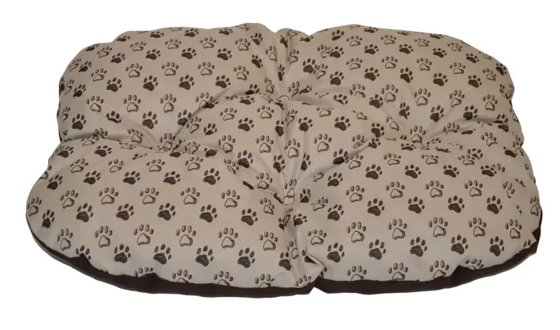 Axin Trading Podložka voděodolná zaoblená 60x45 - tlapka béžová