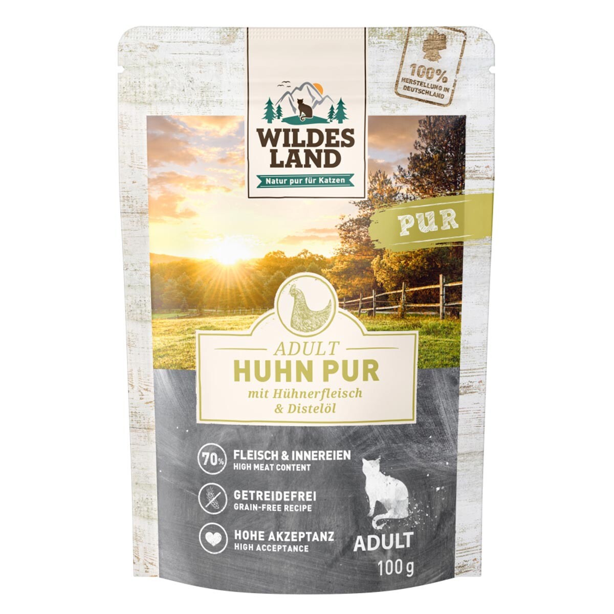 Wildes Land kuře PUR s ostropestřcovým olejem 12x100 g