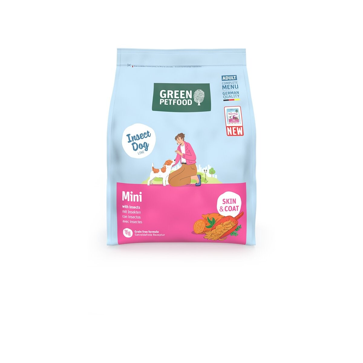 Green Petfood Mini s hmyzem 900 g