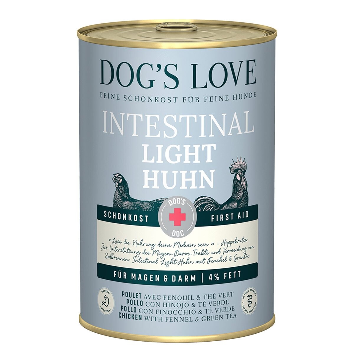 Dog's Love DOC Intestinal Light Kuře 6x400 g