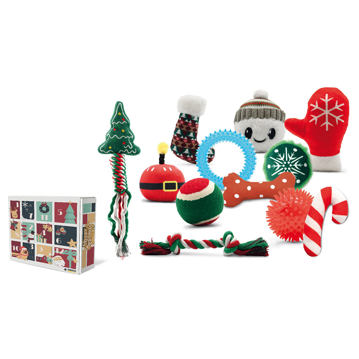 Croci adventní kalendář s hračkami pro psy