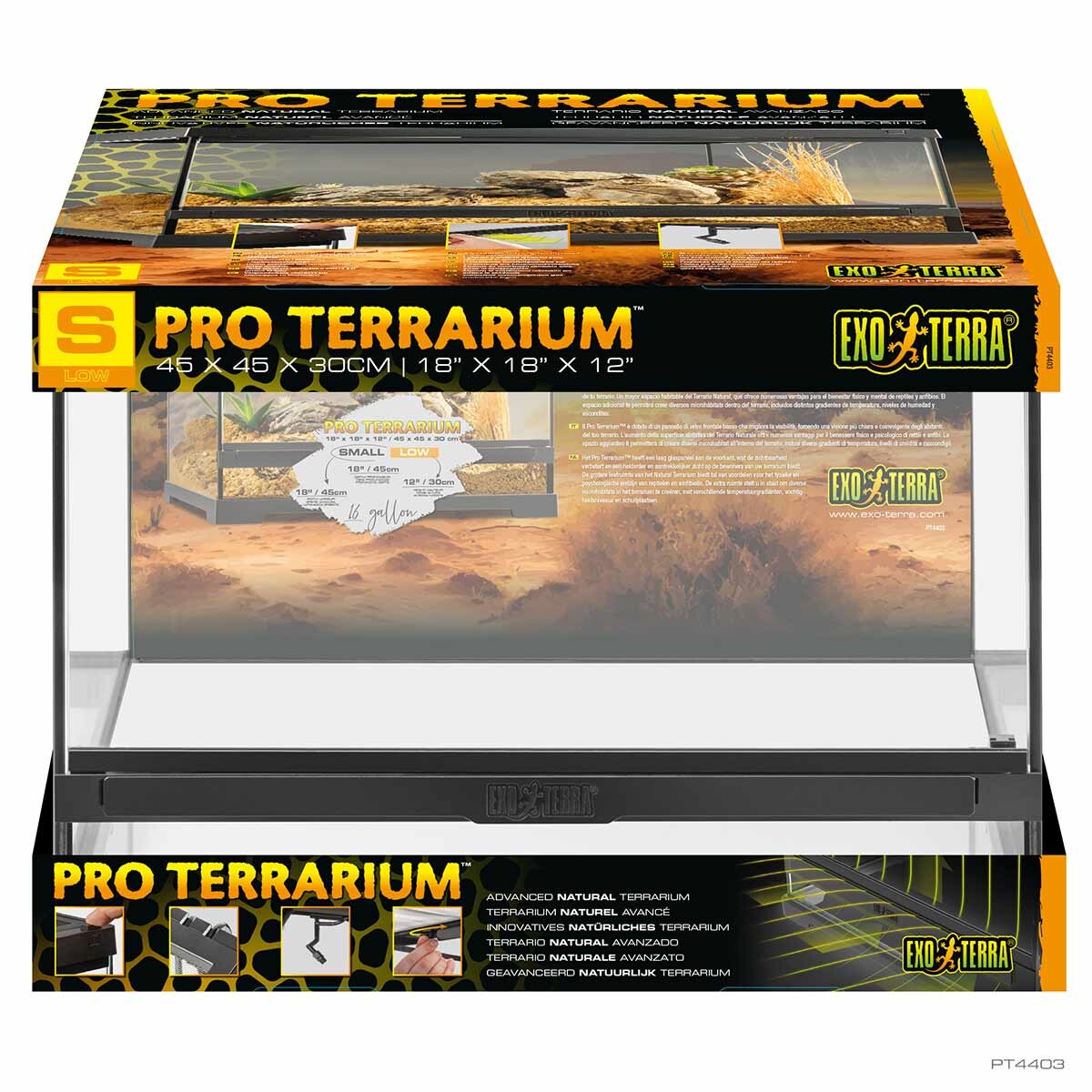 Exo Terra Pro Terárium Small 45x45x30 cm