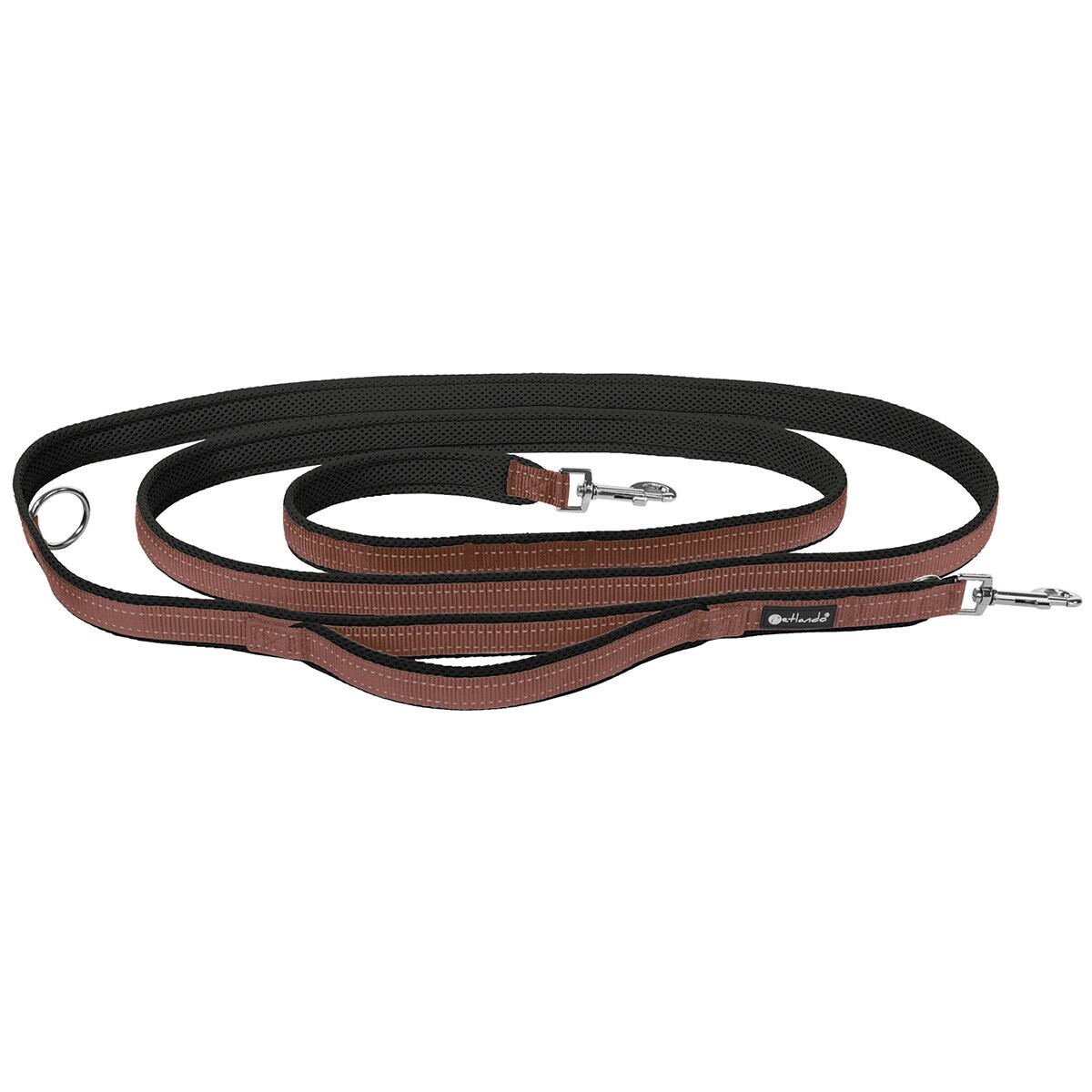 Petlando Outdoor vodítko bezpečnostní rukojeť 3 m mokka M - 300 x 2,5 cm