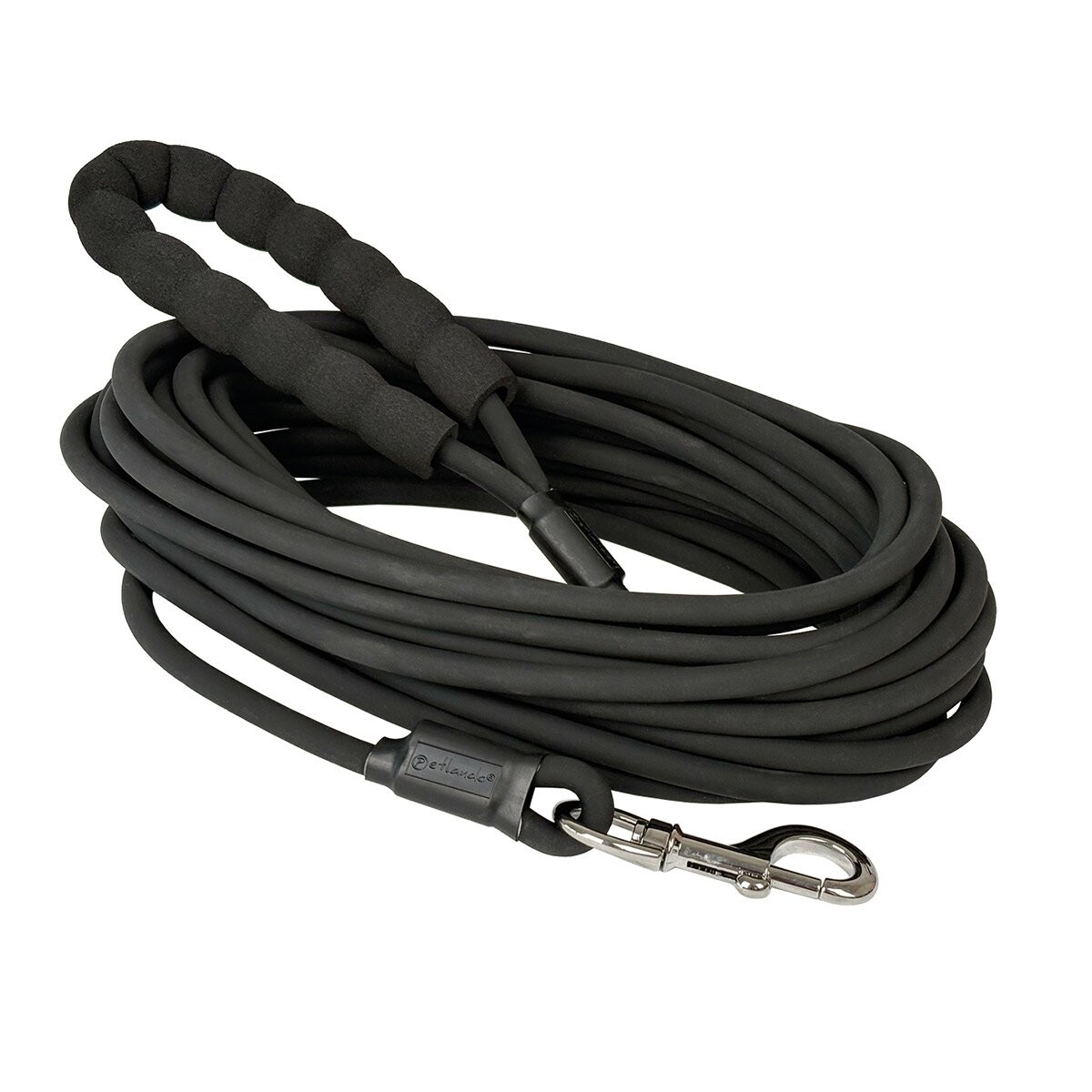 Petlando Trekking vodítko kulaté s rukojetí černé 10 m