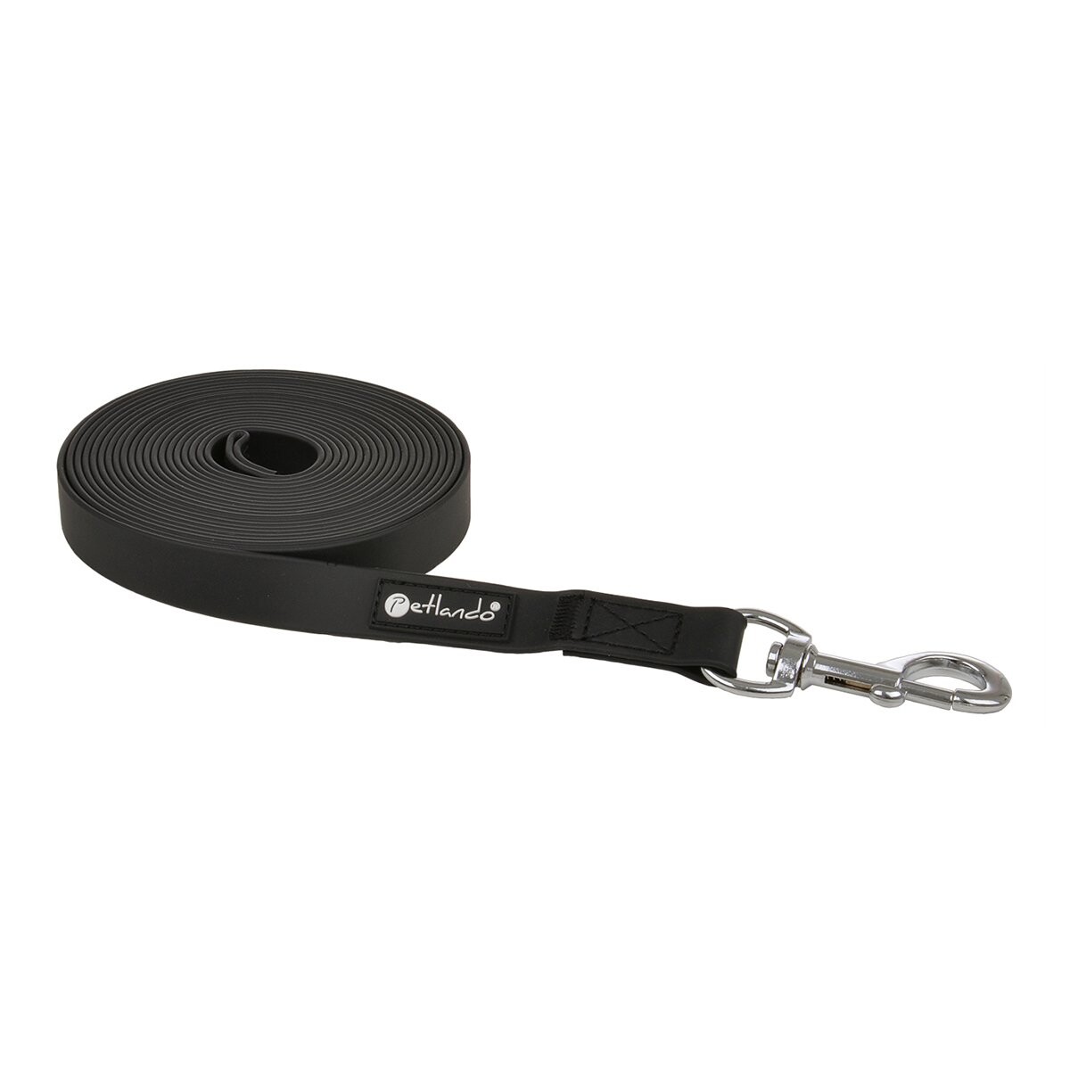 Petlando Trekking stopovací vodítko černé Délka: 10 m / Šířka: 10 mm