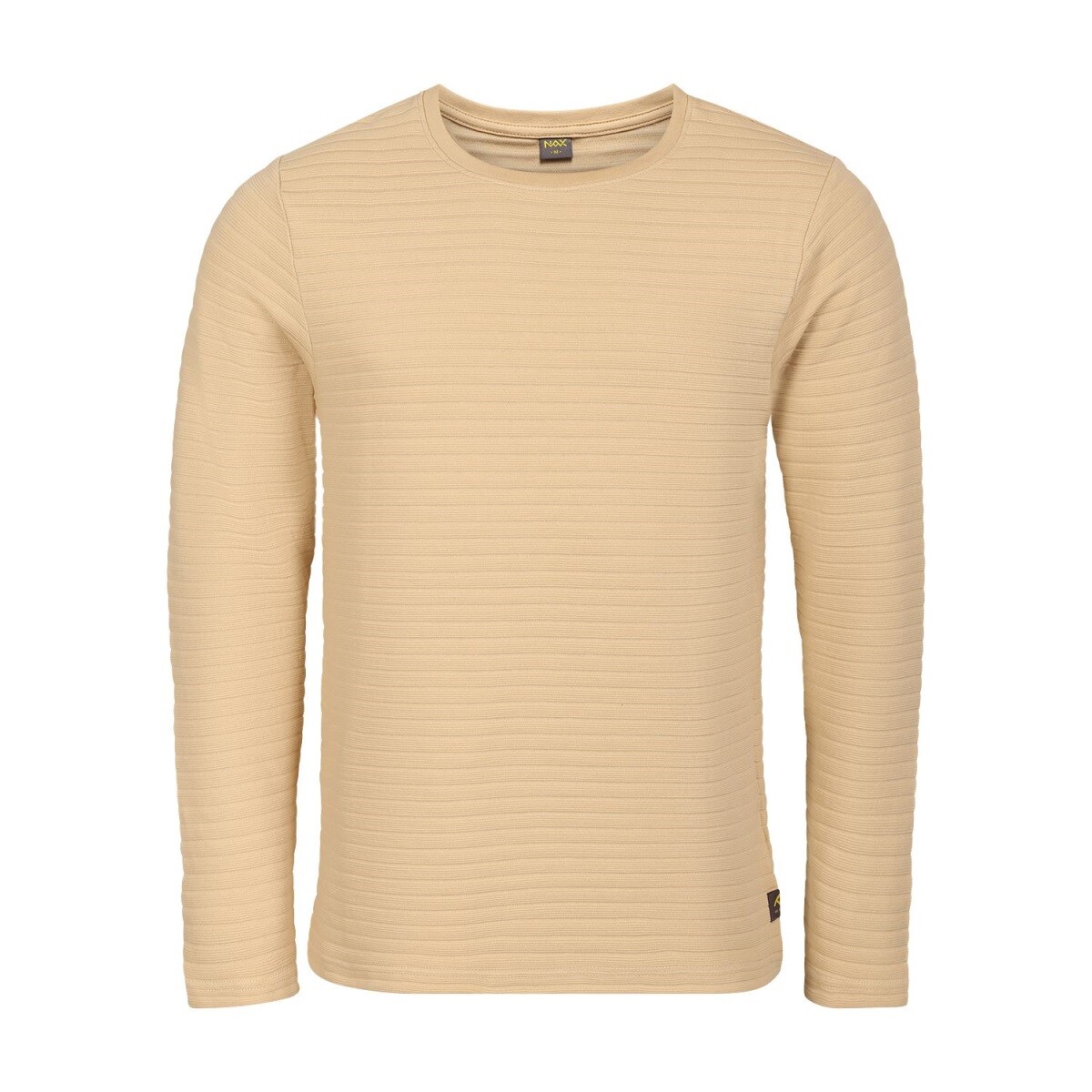 Pánské bavlněné triko nax oxar béžová s