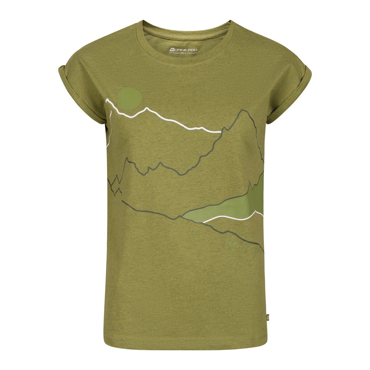 Dámské triko alpine pro nogera zelená xs