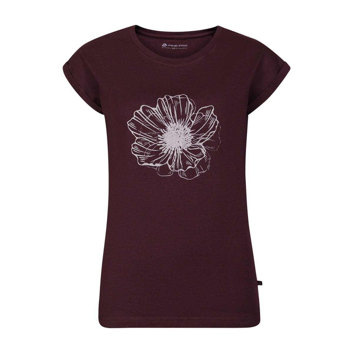 Dámské triko alpine pro nogera vínová xs