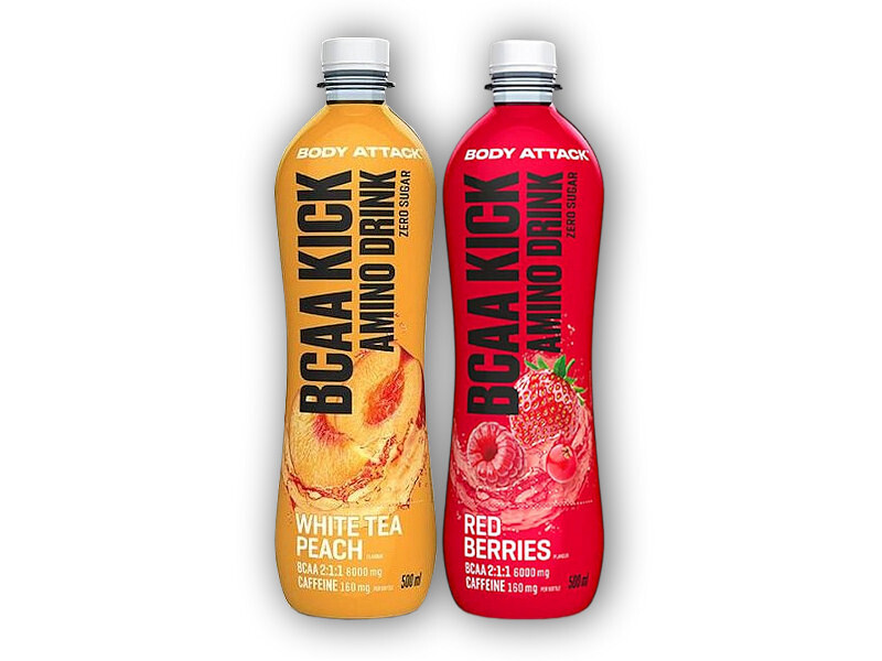 Body Attack Body Attack BCAA Kick 500ml Varianta: white tea peach