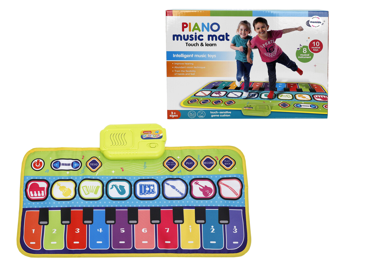 Mamido Interaktivní taneční podložka klávesy s nástroji 60x30 cm MT1551