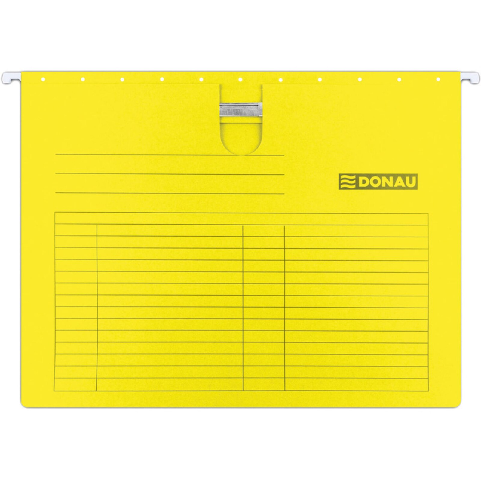 Závěsné desky Donau s úchytkou - žluté, 5 ks, 230 g/m2