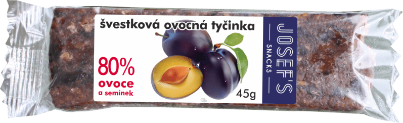 Josef 's snacks Josef's snacks Ovocná tyčinka švestková 45 g