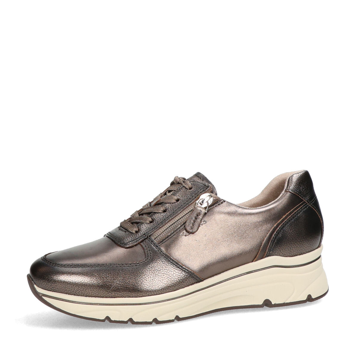 Tamaris dámské kožené tenisky - bronzové - 36