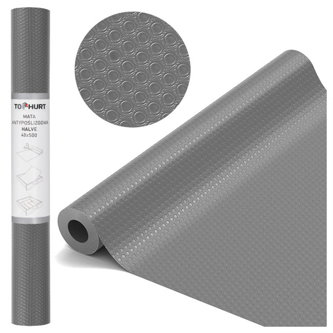 Protiskluzová podložka HALVE šedá 48x500 cm
