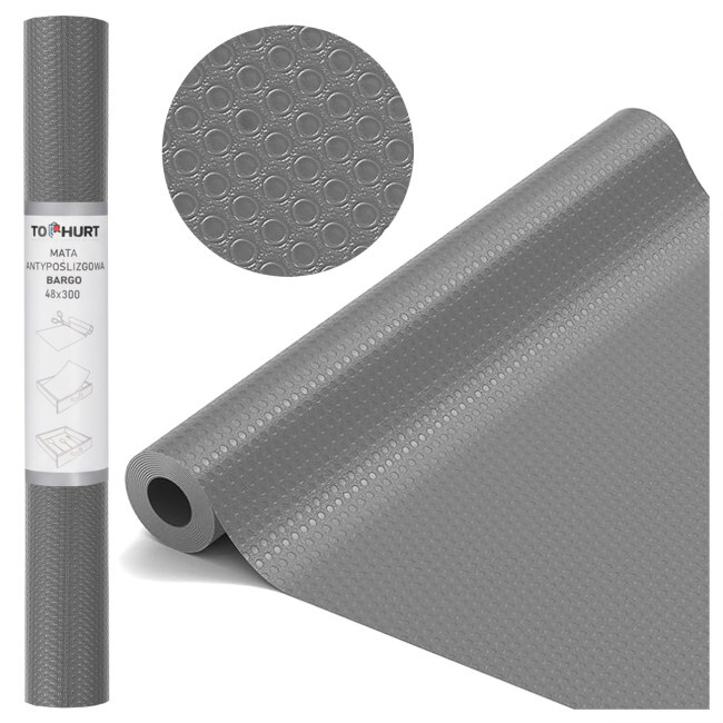 Protiskluzová podložka BARGO šedá 48x300 cm