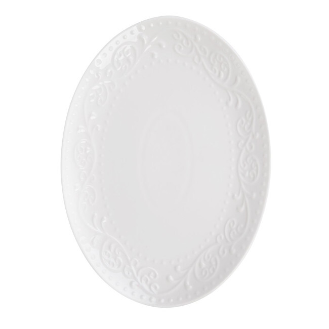 Servírovací talíř SYLIA s ornamentem 874715 35x25 cm
