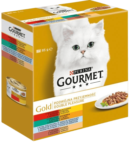 GOURMET Gold konzerva pro kočky - Mix Multipack 8 x 85 g